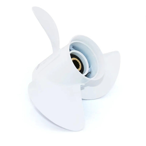 Three Blade Aluminum Outboard Propeller 13 1/4 Inch Diameter 17 Pitch Right Hand Rotation 15 Spline Fits Yamaha 115 130 HP Engines T50 T60 T70 T75 T80 T85 T90 T100 T115 T130 OEM Style