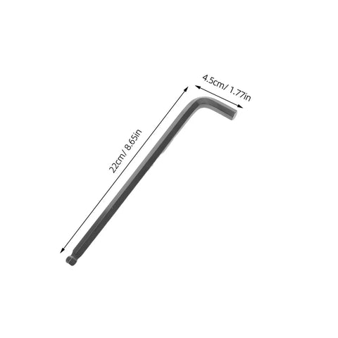 Super Cool L Shaped Hex Wrench Set With Ergonomic Grip And High Carbon Steel Build For Tough Bike Repairs And Home Fix-Ups That Reduce Hand Strain While Keeping Your Toolkit Rock Solid And Ready To Roll Anytime You Need It., 22cm L-shaped hex wrench, 4.5cm tip
