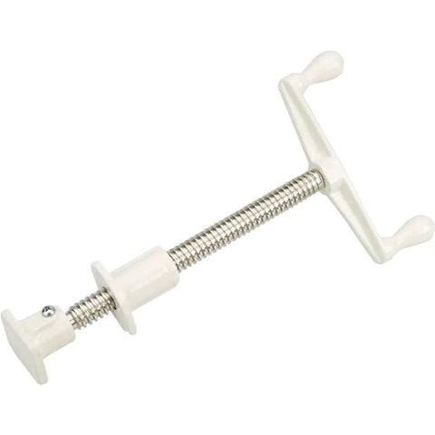 11.5 Inch Veneer Press Clamp Medium, Heavy Duty Double Handle Clamp For Crafting Veneering Frames And Clamping Fixtures, Drill Holes In Frame Material To Accept Threaded Bushings, High Torque Grip For Tight Precise Results For Pros And DIYers D2893, showing close-up of clamp mechanism and double handle