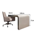 Modern Solid Wood Computer Desk For Home Office And Gaming, Spacious Writing Table with dimensions 180cm x 85cm x 75cm.