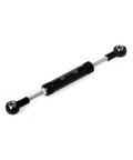 Beefy Adjustable Aluminum Panhard And Steering Link Kit For 1/10 RC Crawlers Fits SCX10 II III TRX4 TRX6 Durable Black Anodized Upgrade Parts 95-100mm Easy Install For Off Road Rigs Heavy Duty Build For Tough Trails, black adjustable 95-100mm RC link with rod ends