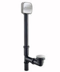 Top Shelf Universal Deep Soak Bath Drain With Tap Actuated Pop Up Stopper Slick Satin Nickel Finish Heavy Duty Abs Build with smooth operation.