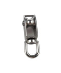 4 Pack M25 Stainless Steel Single Pulley Blocks For Lifting And Towing, 330 Lb Working Load Limit Snatch Blocks, Dual Line Setup, Ideal For Home DIY, Camping, And Hobby Hoisting. Stainless steel pulley block with swivel shackle