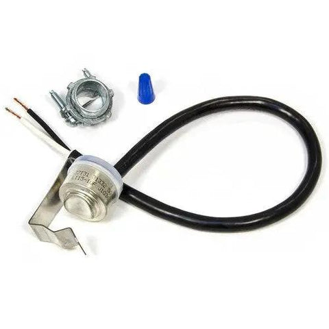 Top Shelf 3/4 Inch Clip On Thermostatic Control Unit Perfect For Home Heating Loops 105 To 115 Degree Fahrenheit Range No Sweat Upgrade For Domestic Circulation Pump Plumbing Setup with wire and clips.