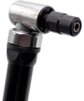 Heavy Duty Build 1/4 Inch Pneumatic Die Grinder With 90 Degree Angle Head close-up, metal connector, air powered tool for detailing.