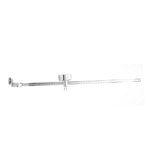 Built Tough Stainless Steel Circle Jig With Dead Easy Magnetic Base And Laser Straight Scale For AG60 And SG55 Welding Torch Cutters, side view.