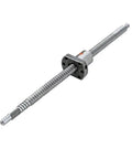 High Performance 200mm C7 Ball Screw With Precision Ball Nut For CNC Instruments SFU1210/1204 Rolled Spindle close-up view.