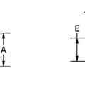 Diagram showing dimensions of 20 Pack 1/4-20 Spot Weld Nuts Dual Tab Fasteners Pro Hardware Kit for Aluminum Extrusion Jobs.