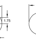 Heavy Duty Double Convoluted Air Spring Bag Replacement For 6926 Series Rides Built To Take A Beating On Rough Roads 4.10 Inch Tall 6.31 Inch Top Plate Width 7.7 Pound Weight Leak Tested Fits Firestone Contitech Goodyear 6926 Matchups dimension diagram of top plate bolt pattern