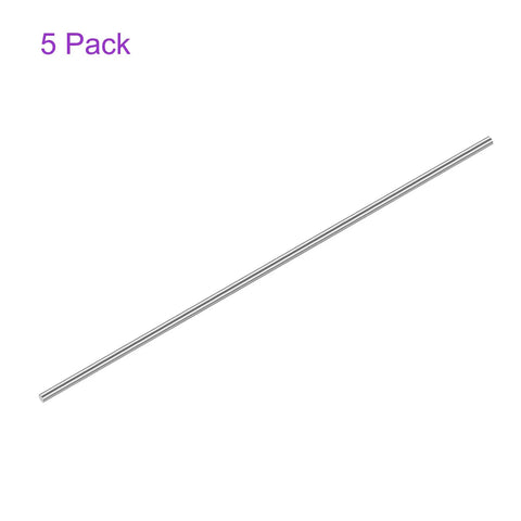 304 Stainless Steel Rods 200mm By 3.5mm, 5 Pack Lathe Bar Stock for DIY Model Builds including Planes, Ships, Cars, and Crafts