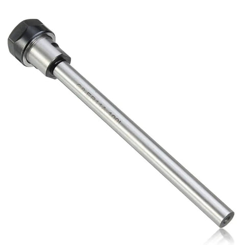 Must Have ER8 A Type Nut Straight Shank Extension Rod With Collet Chuck For CNC Milling Processing C8 Through C20 Models 150mm Long at an angle.