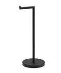 Matte Black Freestanding Toilet Paper Holder Stand For Bathroom With Dope 304 Stainless Steel Rustproof Pedestal And Large Storage