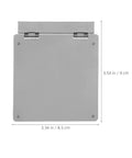 Front view of Three Pack Air Conditioning Control Wall Covers 86 Type Power Switch Protective Plates Gold Finish