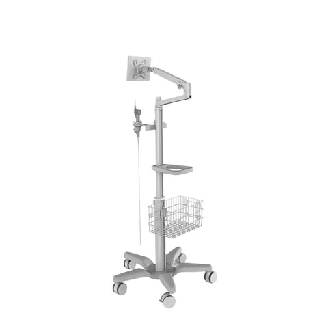 Smooth Rolling Laptop Cart With No Sweat Height Adjustments And Tilting Top For Game Changing Mobile Computer Workstation Or Your Cozy Studio Breeze - medical cart with adjustable height and storage