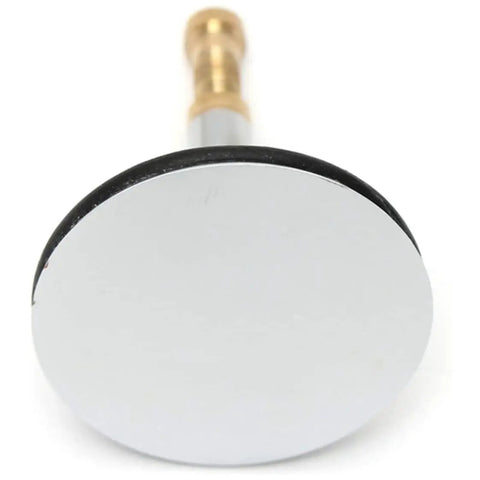Lcarege Replacement Bathtub Stopper, Bathroom Up Drain Stopper with flat seal, 44mm brass drain strainer close-up view.