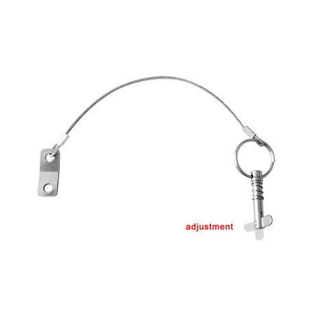 Four Pack Quick Release Pins One Quarter Inch Diameter With Drop Cam And Spring For Bimini Tops And Marine Hardware