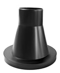4 Inch Magnetic Dust Collection Hose Adapter Coupling Kit With Suction Fittings For Smooth Vacuum Line Setup. Black plastic conical coupler.