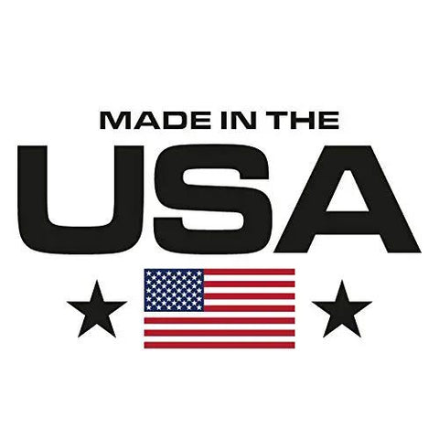 Made in the USA logo featuring stars and American flag design, symbolizing American craftsmanship.
