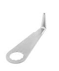 Beefy Pro Grade Heavy Duty Pneumatic Windshield Removal Knife Kit component with stainless steel hook blade, side view.