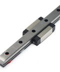 Beefy MGN9 Linear Rail Guide With MGN9C Carriage Block For 3D Printers And CNC Machines, 150mm Rail, Red Rubber Stoppers, Spare Balls Included