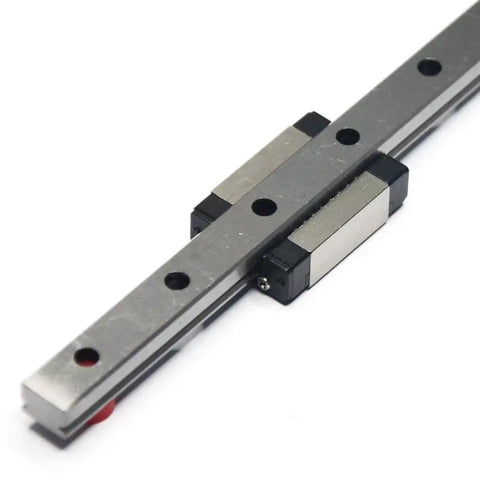 Beefy MGN9 Linear Rail Guide With MGN9C Carriage Block For 3D Printers And CNC Machines, 150mm Rail, Red Rubber Stoppers, Spare Balls Included
