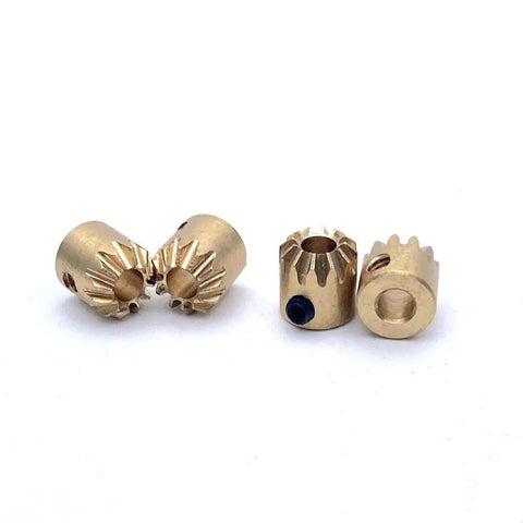 Mini Bevel Gear Set 90 Degree Pinion Cone Gear With Ten Teeth, One To One Ratio, Three Point One Three By One Point Four Millimeter