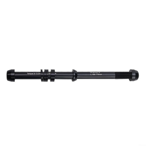 Thru Axle Skewer For Bike Trainers, CNC Machined Aluminum, Adjustable 12x142-148mm With P1.0 P1.5 P1.75 Pitch, Black.