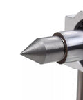 Heavy Duty Manual Tailstock With 70mm Center Reach For Wood Lathes And Cnc Routers rotary stand tip close-up.