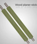 Heavy Duty Replacement Rubber Roller Drum With Quick Swap Silicone Coating Wear Resistant Idler Pressure Cylinder For Woodworking Planer And Bench Saw One Piece - green rubber rollers with metal ends.