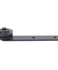 Side view of Two Pack Sliding Door Track Rail Pulley Wheel Rollers Barn Door Hardware Kit Heavy Duty Carbon Steel For Ultra Smooth Quiet Glide