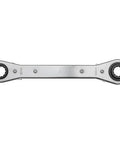 Ratcheting 4 In 1 Box Wrench Set For One Half Inch Nine Sixteen Inch Five Eighth Inch And Three Quarter Inch Sockets Made In USA