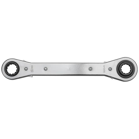 Ratcheting 4 In 1 Box Wrench Set For One Half Inch Nine Sixteen Inch Five Eighth Inch And Three Quarter Inch Sockets Made In USA
