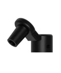 Black 45 Degree Pivot Rig Adapter 14mm Universal Glass Connector For Ball Caps And Downstems, Angled Attachment, Easy Plug-And-Play Push-Fit, Quick Setup, Smooth Airflow, Compatible With 14mm Female Joints.