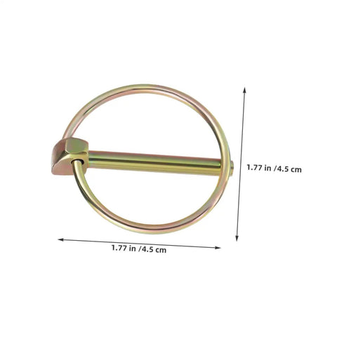 Heavy Duty Lynch Pin Kit With Ring Locking Clips For Tractors Trailers Mowers And Trolleys 12 Pack Easy Install Durable Steel Perfect For Farm And Construction Jobs 3/16 in ring pin