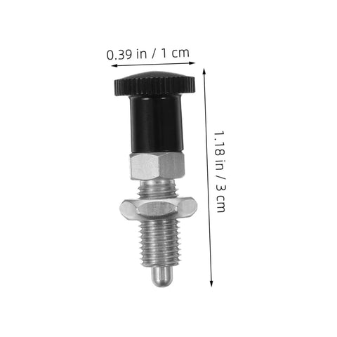 Heavy Duty Stainless Steel Indexing Plunger With Lightning Quick Reset Spring Pin for Factory Positioning and Machine Jigs, 3cm long.