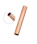 Pro Grade Copper Round Tube 15mm Outer Diameter 2mm Wall Thickness 300mm Length Seamless Metal Pipe Tubing For Plumbing And Welding DIY Projects Heavy Duty Red Copper Durable And Easy To Work With, visible from side and end view