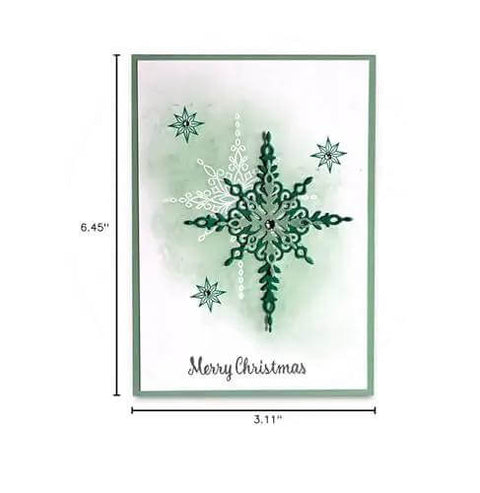 Must Have Christmas Scrapbooking Die Cuts Set With Metal Cutting Dies For Card Making And Paper Crafting, Merry Christmas snowflake card