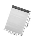 17x30 cm white poly mailer from 100 Pack White Plastic Mailing Bags With Self Adhesive Seal For Clothes Writable Poly Mailers For Small Biz Shipping.