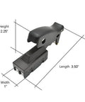 SW38C Aftermarket Trigger Switch For Miter Saws Eaton Style Replacement, dimensions 3.5" x 1" x 2.25"