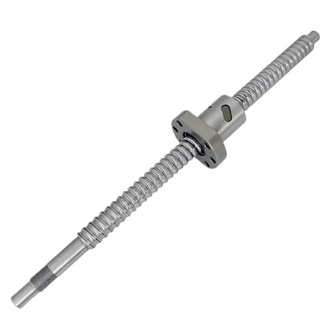 SFU1605 Roller Ball Screw 700mm Long With DSG16H Holder Plus BK12 BF12 Coupler Kit For CNC Machines showing threaded shaft and holder.