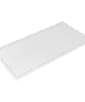 Rock Solid Galvanized Steel Access Panel For Drywall Built Tough As A Tank 10X20 Inch White Wall Hole Cover, side view.