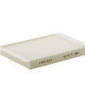 Automotive Cabin Air Filter OEM Replacement For Mercedes Benz Rides Including GLC300 C300 GLS450 and more, white paper filter side view.