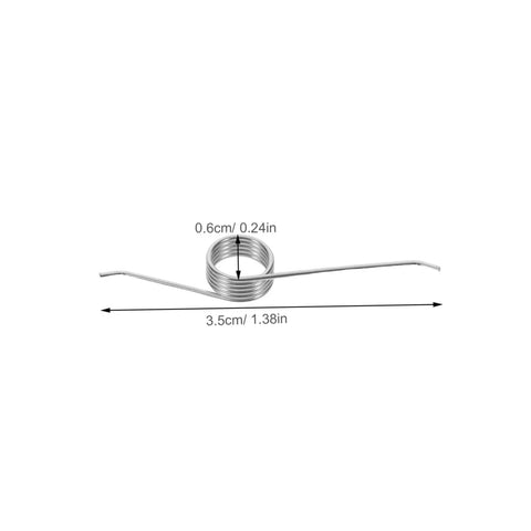 Heavy Duty Torsion Spring Replacement Kit For Trash Can Lids 10 Piece Set 3.5cm silver metal spring with 0.6cm coil