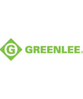 Logo of Greenlee, featuring a green diamond shape and the name in bold green letters, symbolizing electrical safety gear.