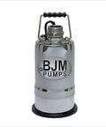 Drop And Go 0.5 HP Submersible Dewatering Pump featuring a solid 2 inch discharge outlet, stainless steel casing, compact design.