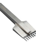 8-tooth Leather Pricking Iron Chisel In French Style Die Steel Punch Tool 3.85mm For Leathercraft Pros
