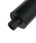 Close-up of wet core bit end for concrete; 1-1/4-7 arbor, black cylindrical body, square drive