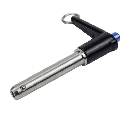 Top Shelf Stainless Steel Quick Release Ball Lock Pins With Knockout L Handle Grip For Instant Swap No Drama Fixing And Smooth Action High Precision Industrial Mounting Configuration