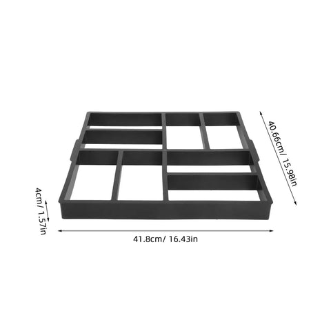 Plastic Path Maker Mold For Concrete Pavers 16.45 Inch Reusable Walkway Patio Driveway Mold Garden Path Paver
