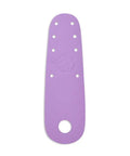 Purple flat toe guard for skates with perforations, suitable for Pastel Pistachio Green Flat Toe Guard Protectors For Roller Skates.